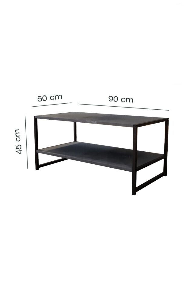 Modern & Şık Orta Sehpa Metal Çerçeve ile Dayanıklı Tasarım, Minimalist ve Fonksiyonel, Salon ,Ofis Beyaz Mermer