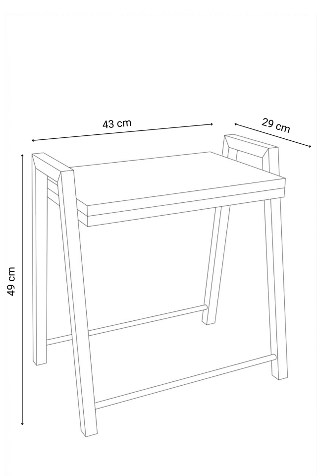 3'lü İç İçe Geçmeli Dikdörtgen Zigon Sehpa, Salon Sehpası, Kahve Sehpası Antrasit